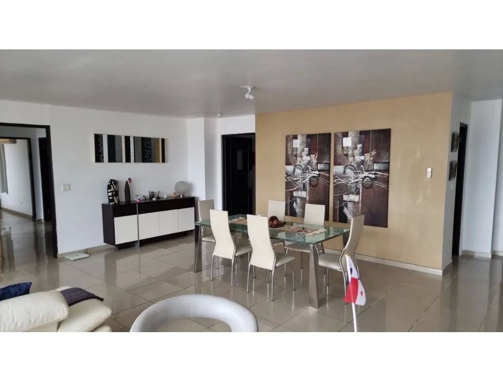 Alquiler de apartamento amoblado en obarrio, piso alto