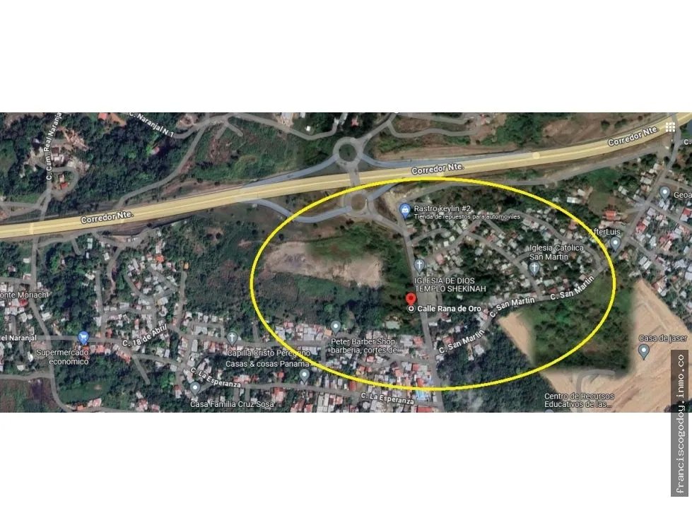 Venta de lote en la rana de oro, pedregal - panamá