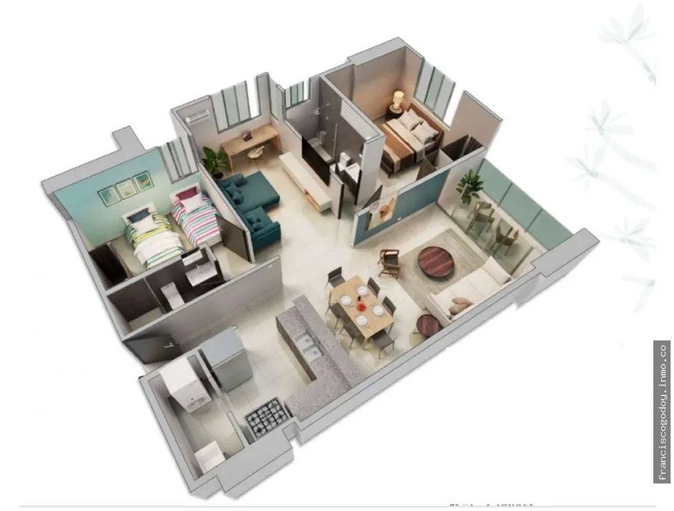 Venta de apartamento en carrasquilla