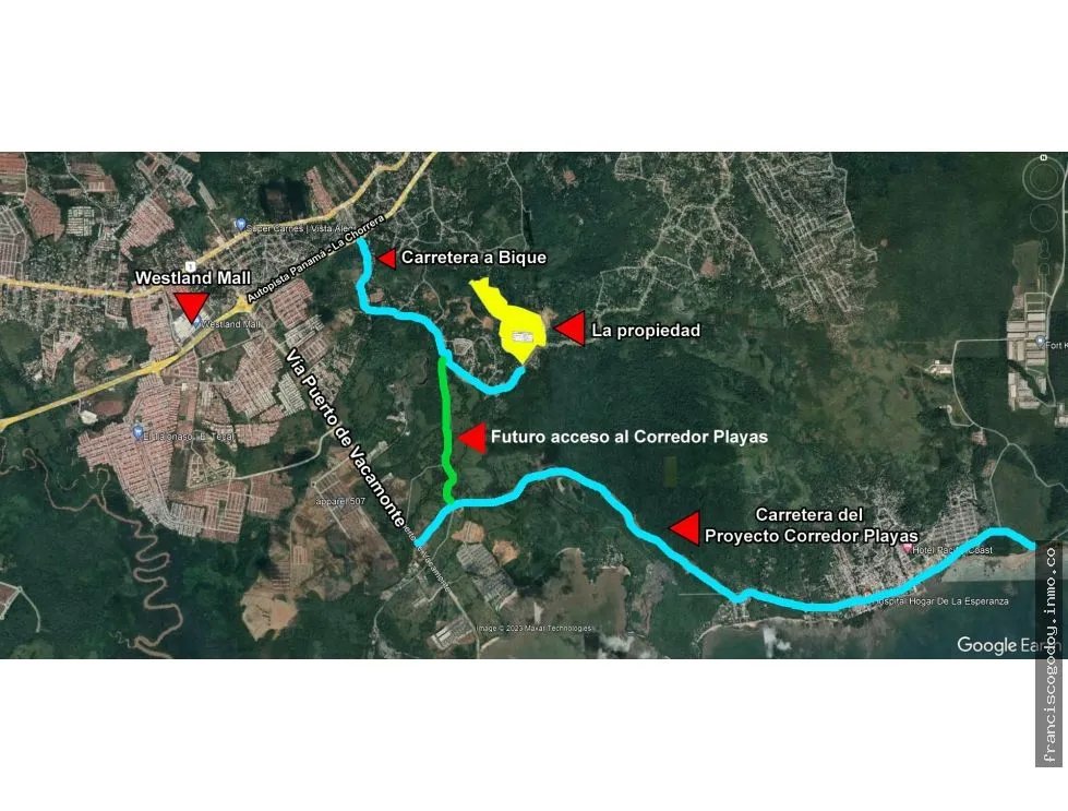 Terreno en venta en san vicente de bique, arraiján